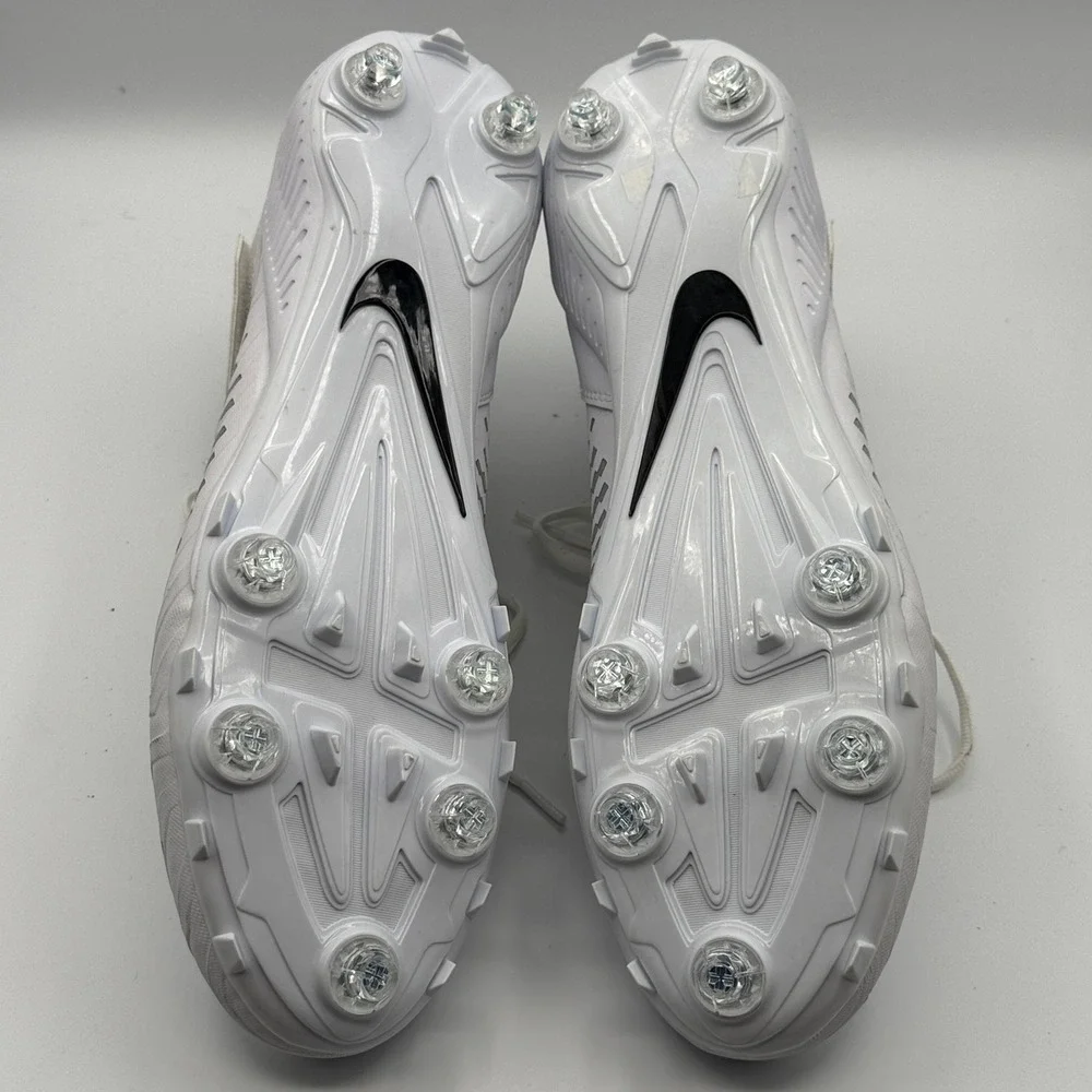 Nike Alpha Menace Pro 2 Mid Men Size 14 White Football Cleats CK4277-100